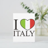 I Liebe Italien Postkarte (Stehend Vorderseite)