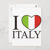 I Liebe Italien Postkarte (Vorne/Hinten)