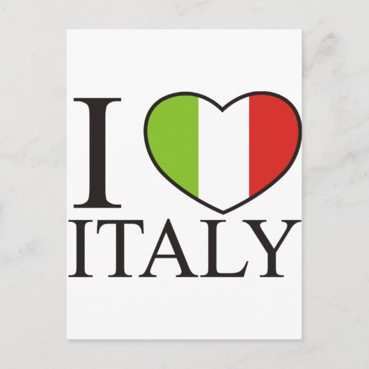 I Liebe Italien Postkarte (Vorderseite)