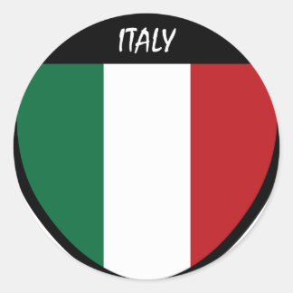 I Liebe Italien Runder Aufkleber
