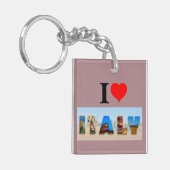 I Liebe Italien Schlüsselanhänger (Vorderseite links)