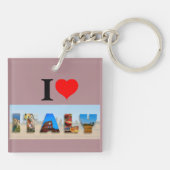 I Liebe Italien Schlüsselanhänger (Rückseite)