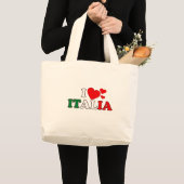 I Liebe-Italien-Taschen-Tasche Jumbo Stoffbeutel (Vorderseite (Produkt))