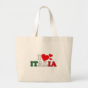 I Liebe-Italien-Taschen-Tasche Jumbo Stoffbeutel