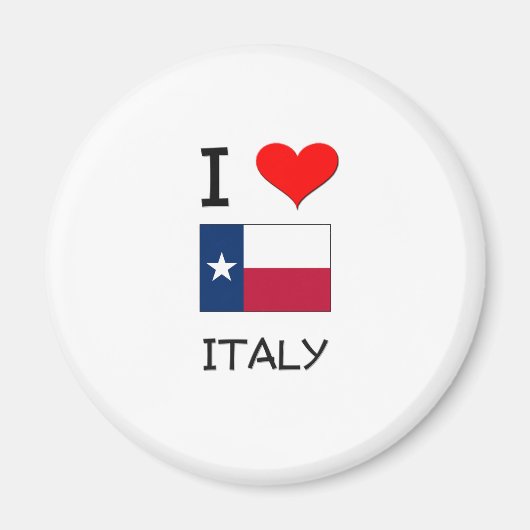 I Liebe Italien Texas Magnet (Vorne)