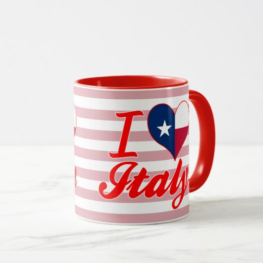 I Liebe Italien, Texas Tasse (VorderseiteRechts)