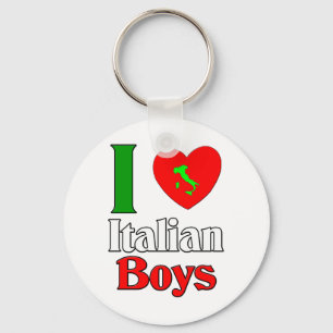 I Liebe-Italiener-Jungen Schlüsselanhänger