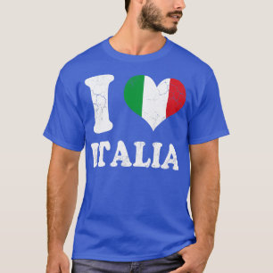 I Liebe Italienische Flagge Italien T-Shirt