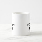 I Liebe Italienische Jungen Kaffeetasse (Mittel)