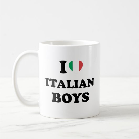 I Liebe Italienische Jungen Kaffeetasse (Links)