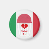I Liebe Italienisches Eis - Hersteller Magnet (Vorne)