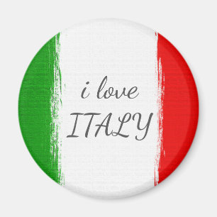 I Liebe Italy.Flag von Italien Magnet
