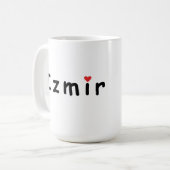 I Liebe Izmir Türkei Kaffeetasse (Vorderseite Links)