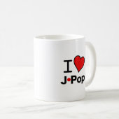 I Liebe J-Pop Kaffeetasse (VorderseiteRechts)
