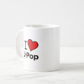 I Liebe J-Pop Kaffeetasse (Vorderseite Links)