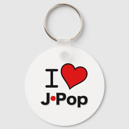 I Liebe J-Pop Schlüsselanhänger (Vorderseite)