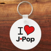 I Liebe J-Pop Schlüsselanhänger (Vorderseite)