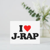I LIEBE J-RAP POSTKARTE (Stehend Vorderseite)