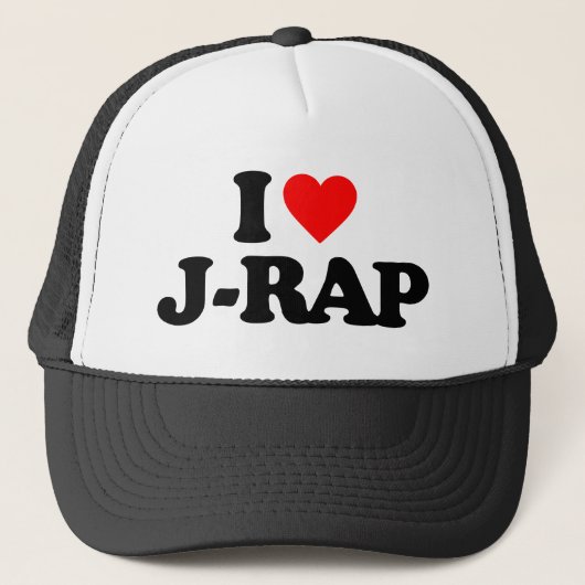 I LIEBE J-RAP TRUCKERKAPPE (Vorderseite)