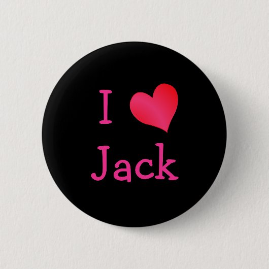 I LIEBE JACK BUTTON (Vorderseite)