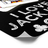 I Liebe Jack King Off Funny Player Poker Poster (Ecke)