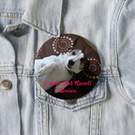 I Liebe-Jack-Russell-Terrier-Knopf Button (Beispiel)