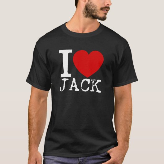 I Liebe-Jack (weiß) T-Shirt (Vorderseite)