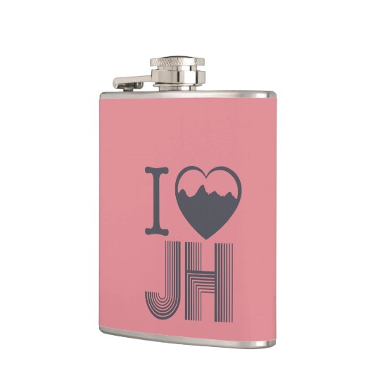 I Liebe Jackson Hole Flachmann (Links)