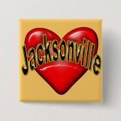 I Liebe Jacksonville Button (Vorderseite)