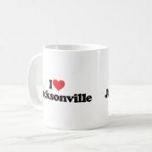 I Liebe Jacksonville Kaffeetasse (Vorderseite Links)