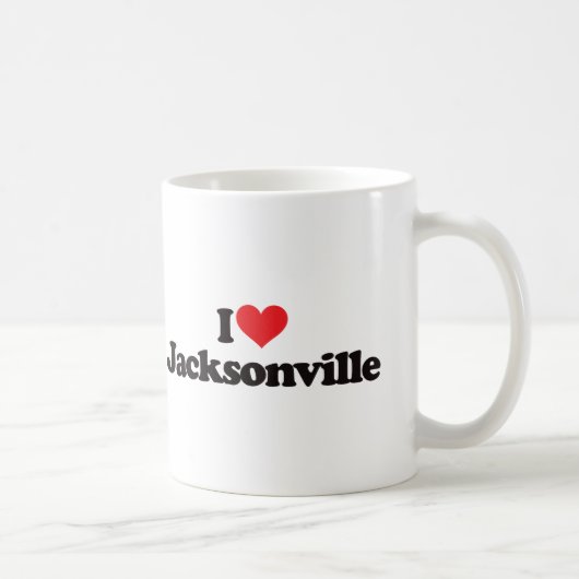 I Liebe Jacksonville Kaffeetasse (Rechts)