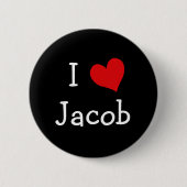 I Liebe Jacob Button (Vorderseite)