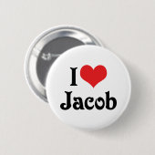 I Liebe Jacob Button (Vorne & Hinten)