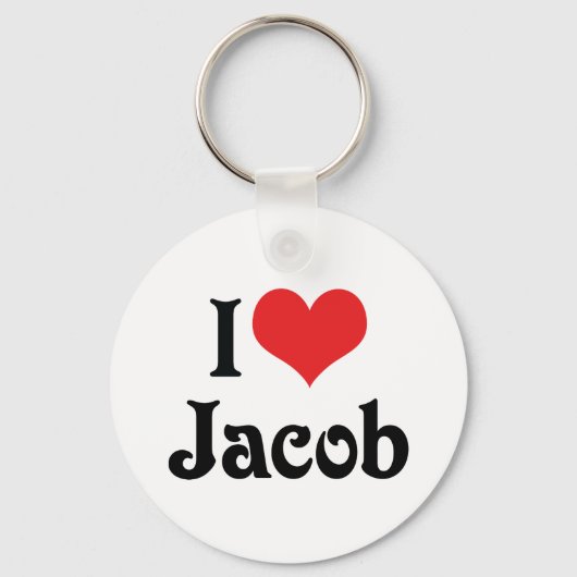 I Liebe Jacob Schlüsselanhänger (Vorderseite)