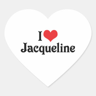 I Liebe Jacqueline Herz-Aufkleber