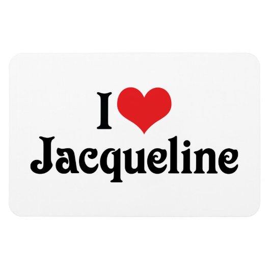I Liebe Jacqueline Magnet (Horizontal)