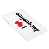 I Liebe Jacqueline Magnet (Rechte Seite)