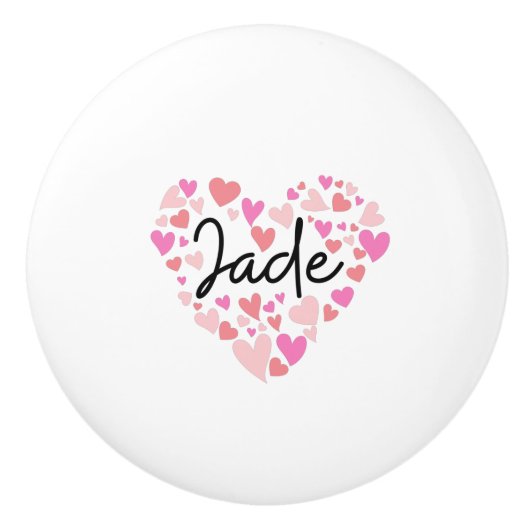 I Liebe Jade Keramikknauf (Vorderseite)
