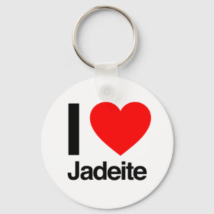 i Liebe Jadeite Schlüsselanhänger