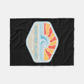 I Liebe Jagen Island Beach South Carolina Ocean W Fleecedecke (Vorderseite (Horizontal))