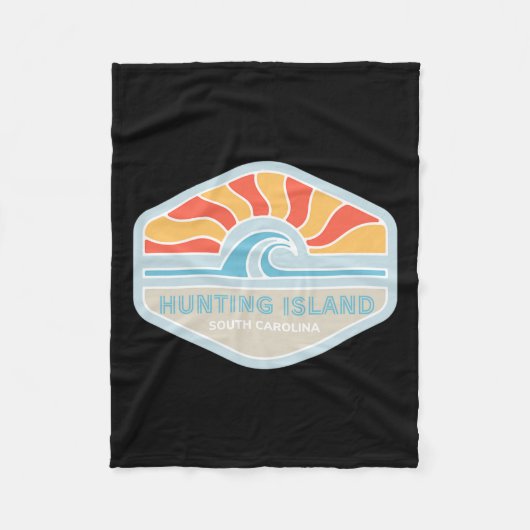 I Liebe Jagen Island Beach South Carolina Ocean W Fleecedecke (Vorderseite)