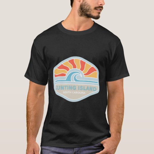 I Liebe Jagen Island Beach South Carolina Ocean W T-Shirt (Vorderseite)