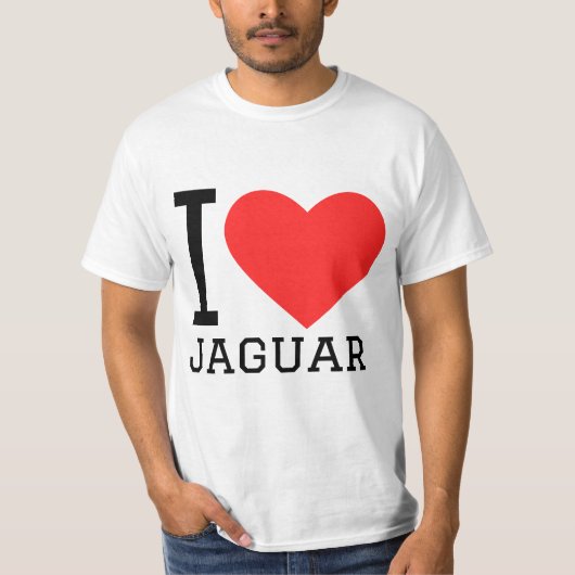 I Liebe Jaguar T-Shirt (Vorderseite)