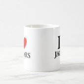 I Liebe Jaguars Kaffeetasse (Mittel)