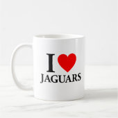 I Liebe Jaguars Kaffeetasse (Links)
