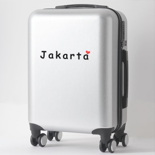 I Liebe Jakarta Aufkleber (Koffer)
