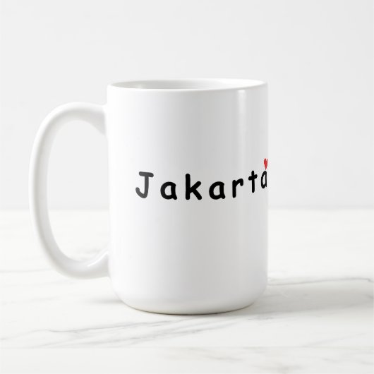 I Liebe Jakarta Kaffeetasse (Links)