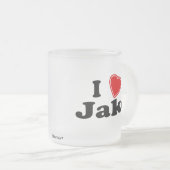 I Liebe Jake Mattglastasse (VorderseiteRechts)