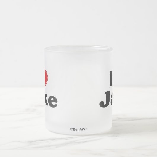 I Liebe Jake Mattglastasse (Mittel)