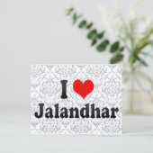 I Liebe Jalandhar, Indien Postkarte (Stehend Vorderseite)